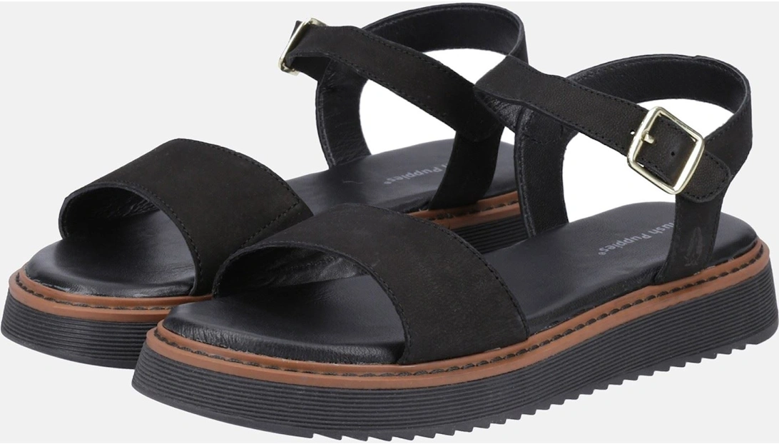Cassie Nubuck Women's Black Sandals