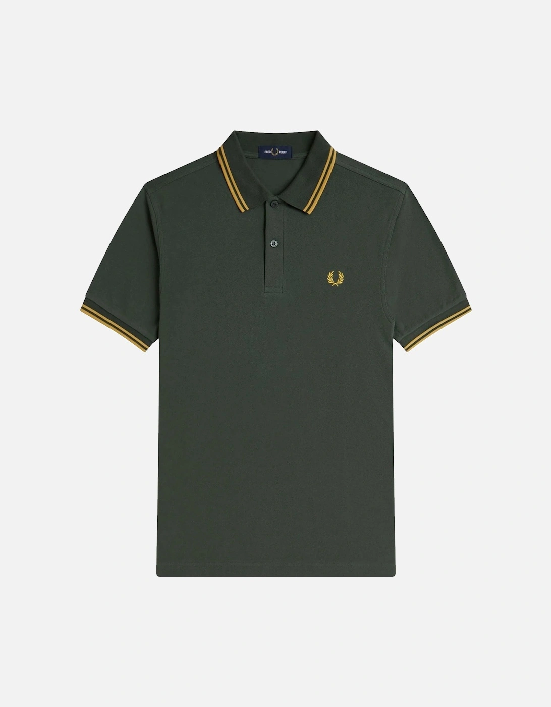 Twin Tipped Polo Shirt Court Green/Honeycomb, 5 of 4