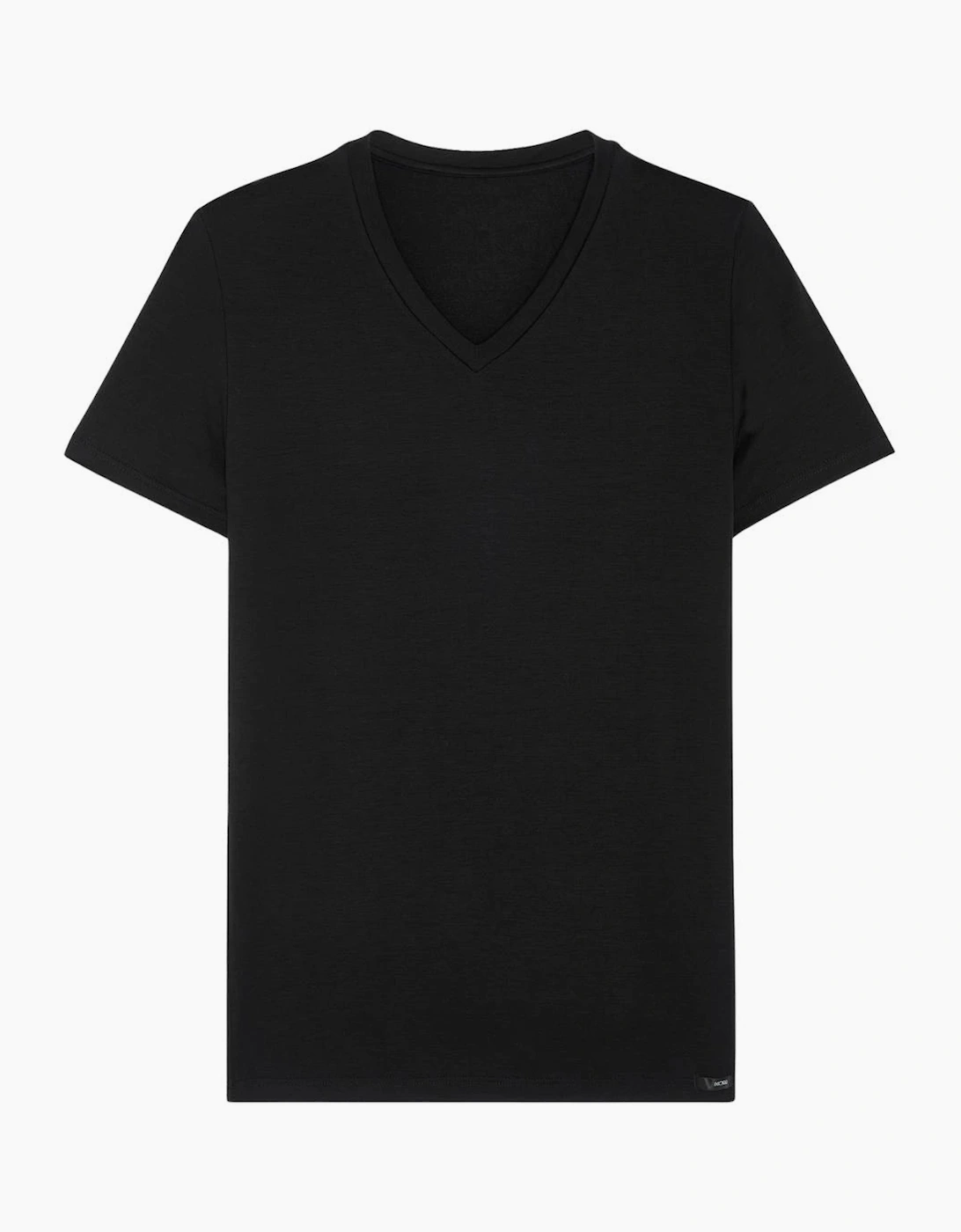 HOM Hom Men's Tencel Soft V-Neck T-Shirt, Black
