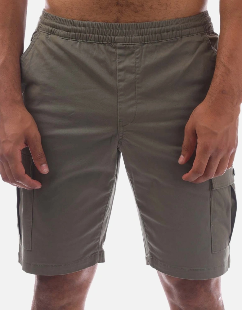 Mens Crane Organic Stretch Twill Cargo Shorts