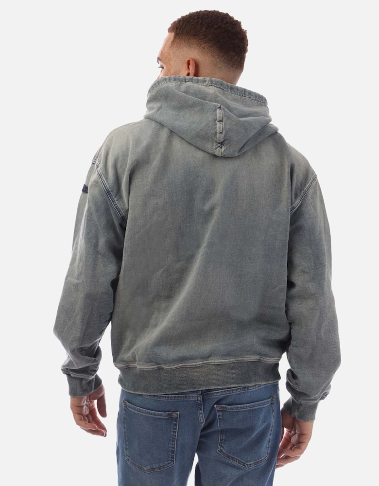 D-UM-RIB Track Denim Hoodie
