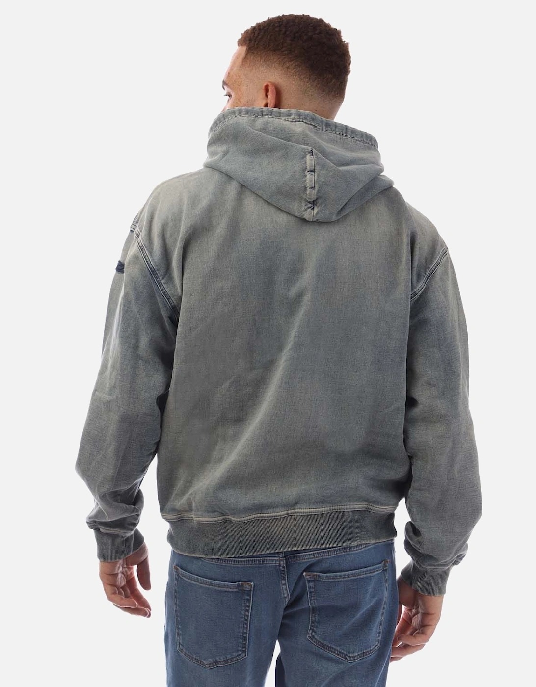 D-UM-RIB Track Denim Hoodie