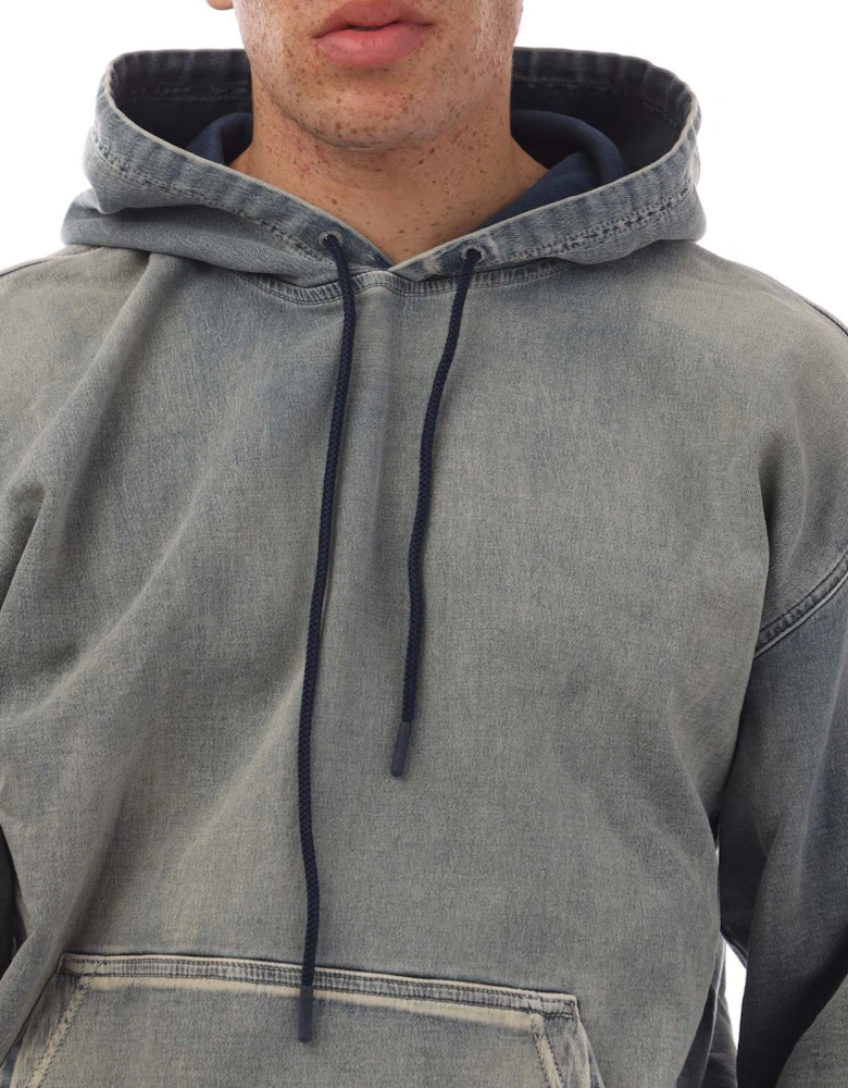 D-UM-RIB Track Denim Hoodie