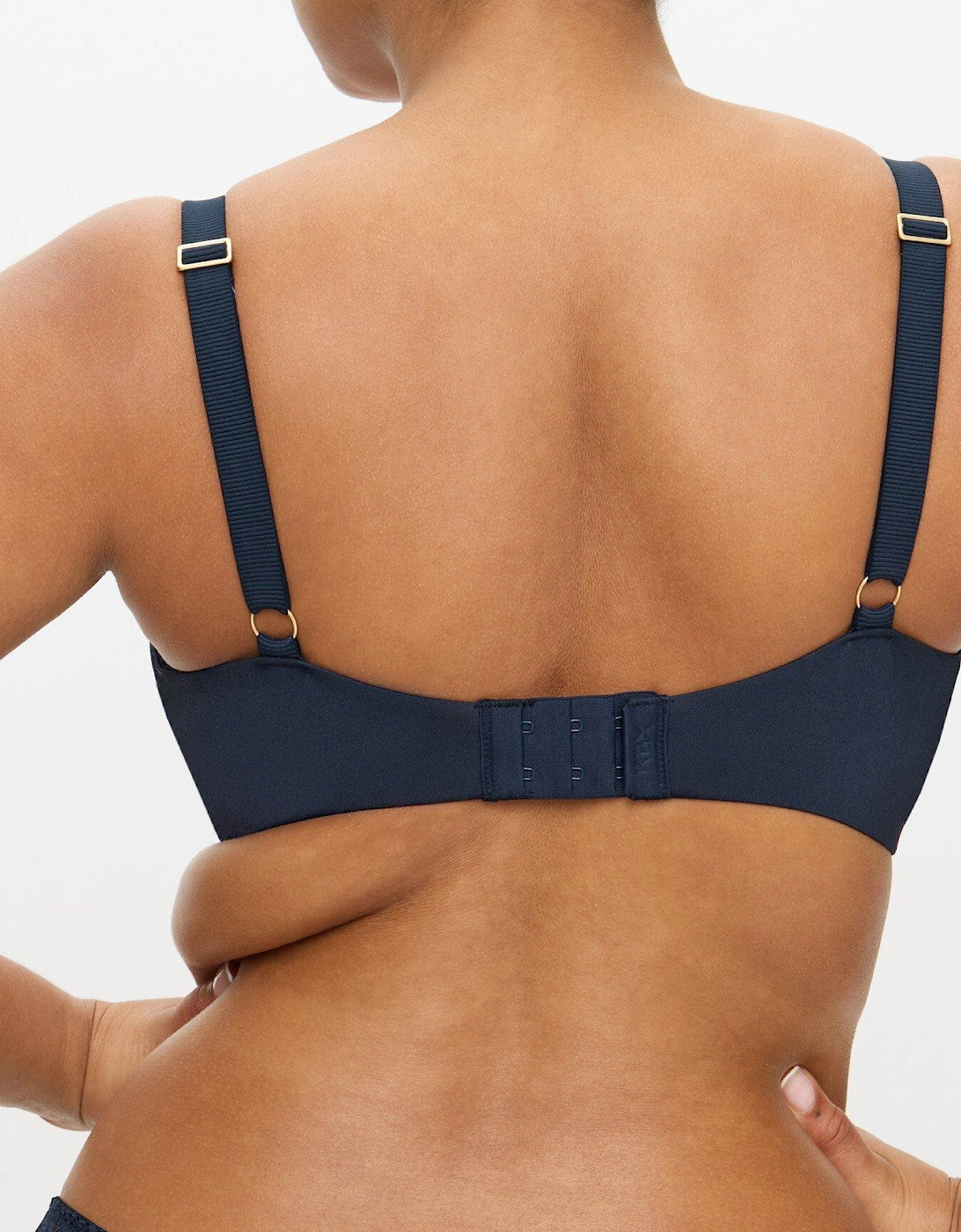 Nellie Non Pad Balcony Bra - Dark Blue