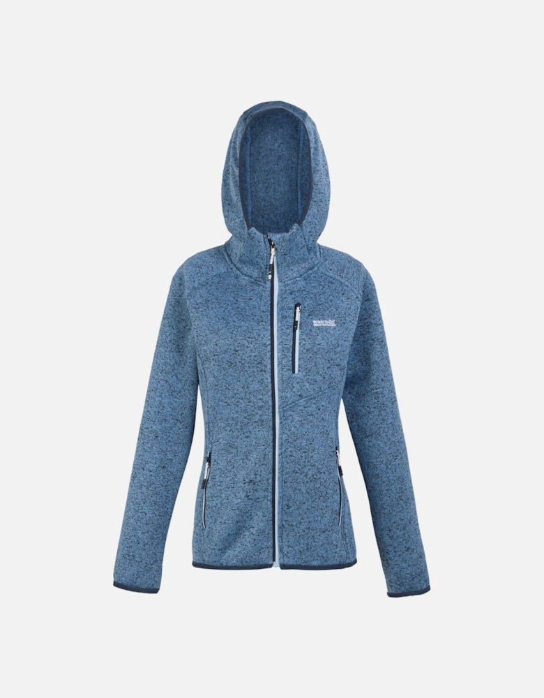 Womens/Ladies Newhill Marl Hooded Fleece Jacket