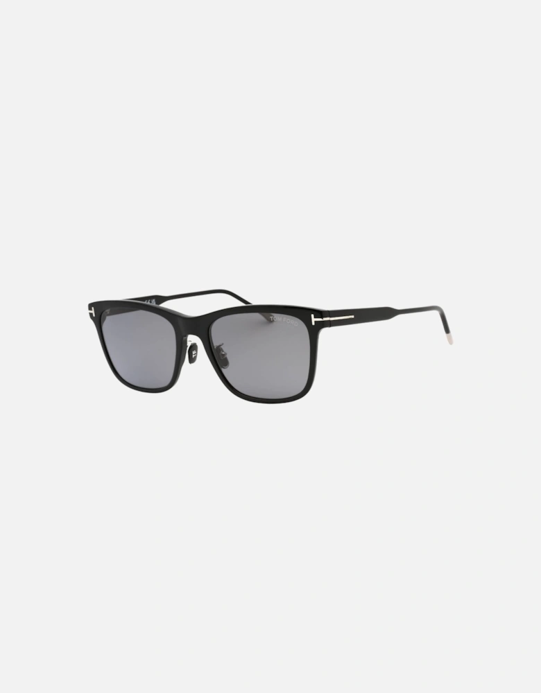 Polarized Lens Shiny Black Sunglasses