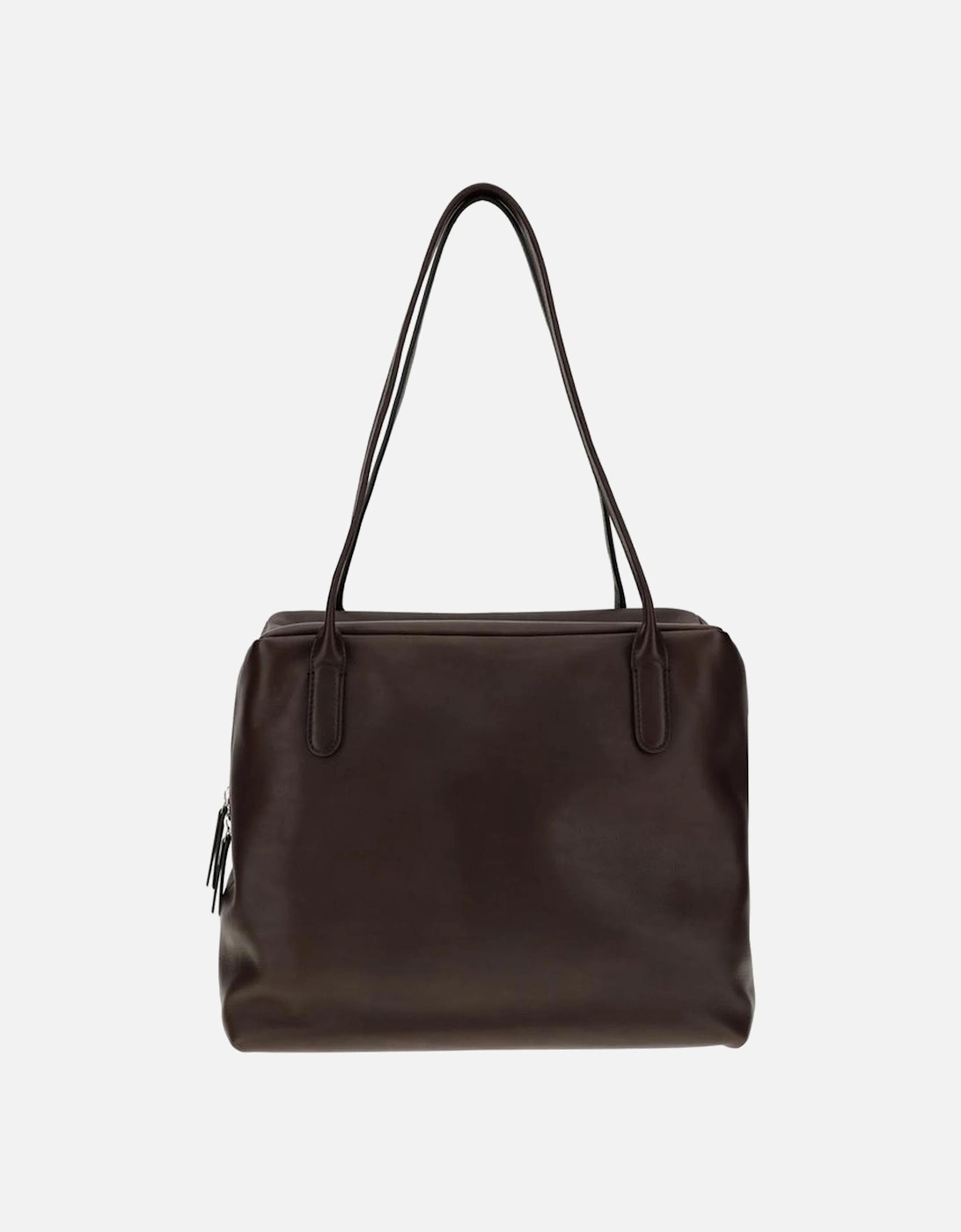 Henri Minimalist Square Shoulder Bag with Top Handles Women - Brown, 5 of 4