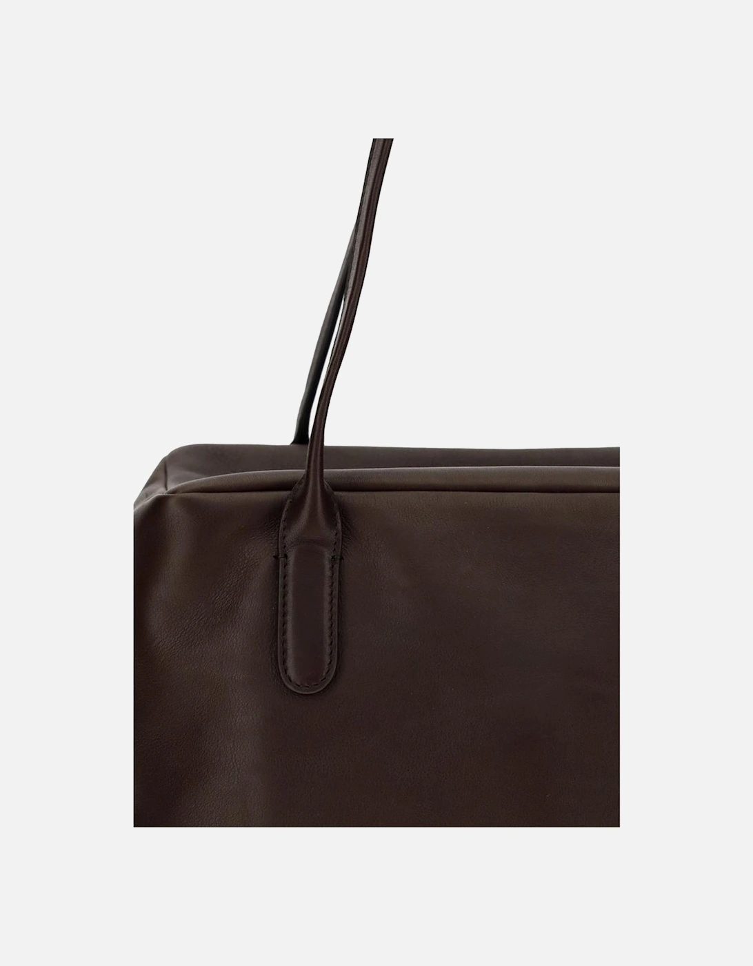 Henri Minimalist Square Shoulder Bag with Top Handles Women - Brown