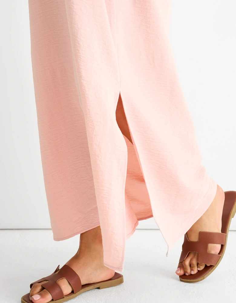 Blush Strappy Cross Back Airflow Oversized dress