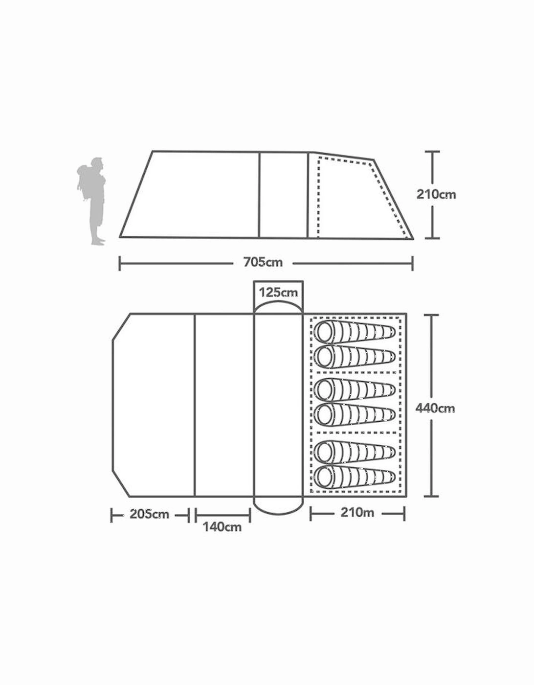 Alderley TC 650XL Air tent