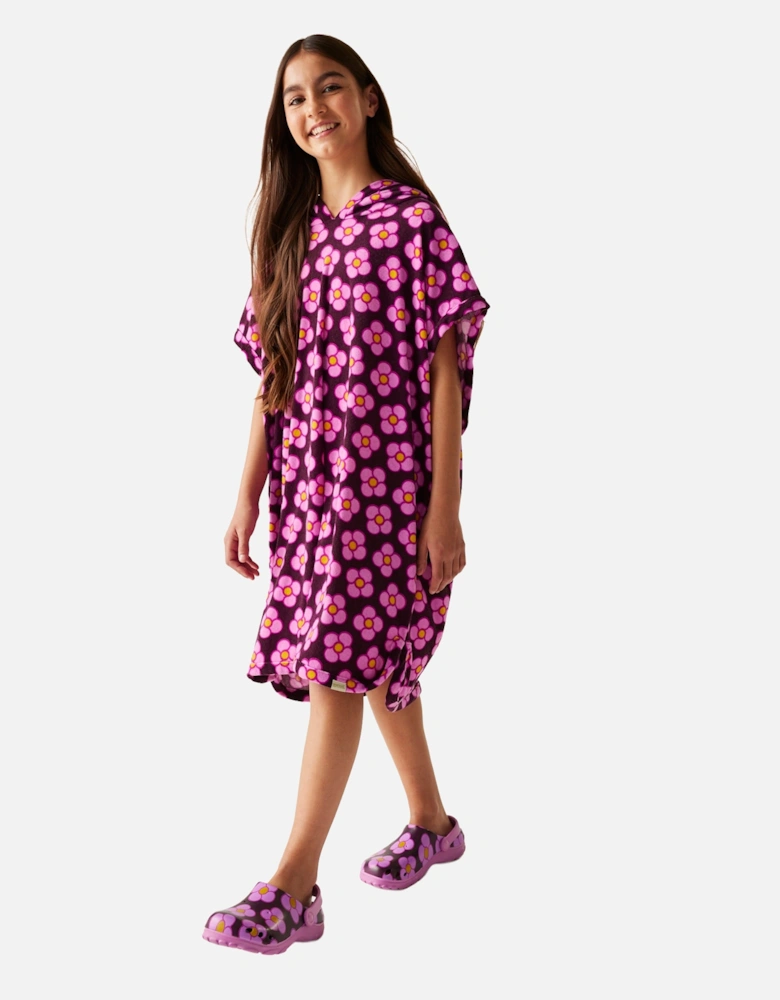 Girls Orla Kiely Spinning Flower Towelling Robe