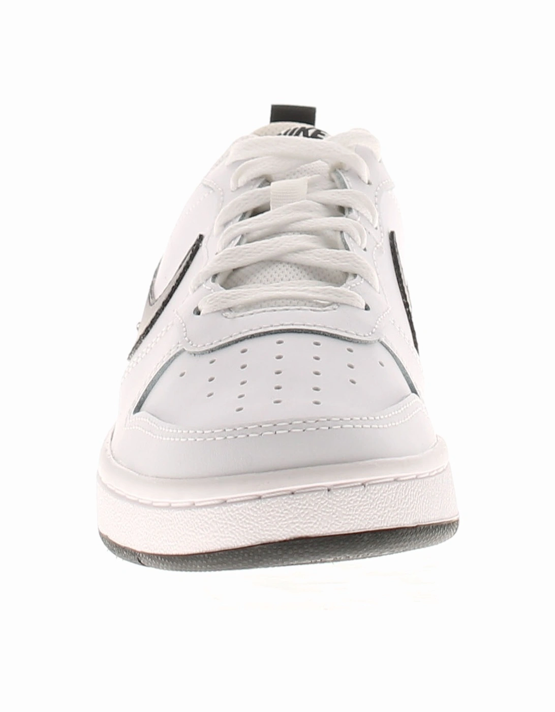 Junior Boys Trainers Court Borough Low 2 Leather Lace Up white UK Size