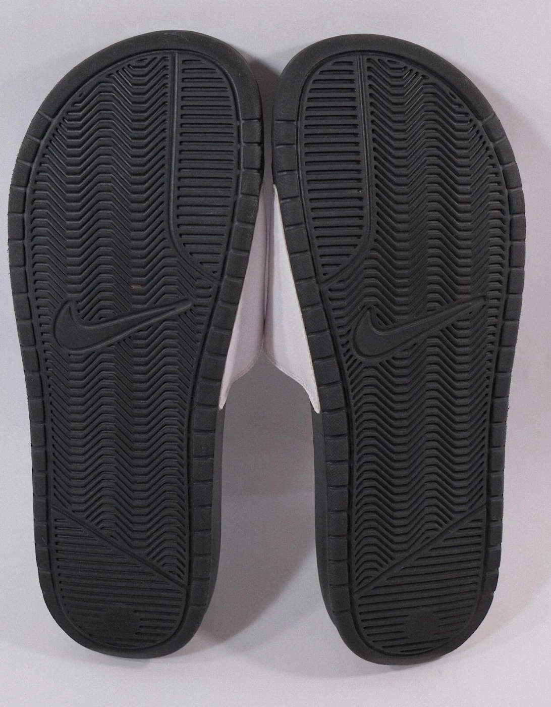 JDI Men's Black/White Sliders