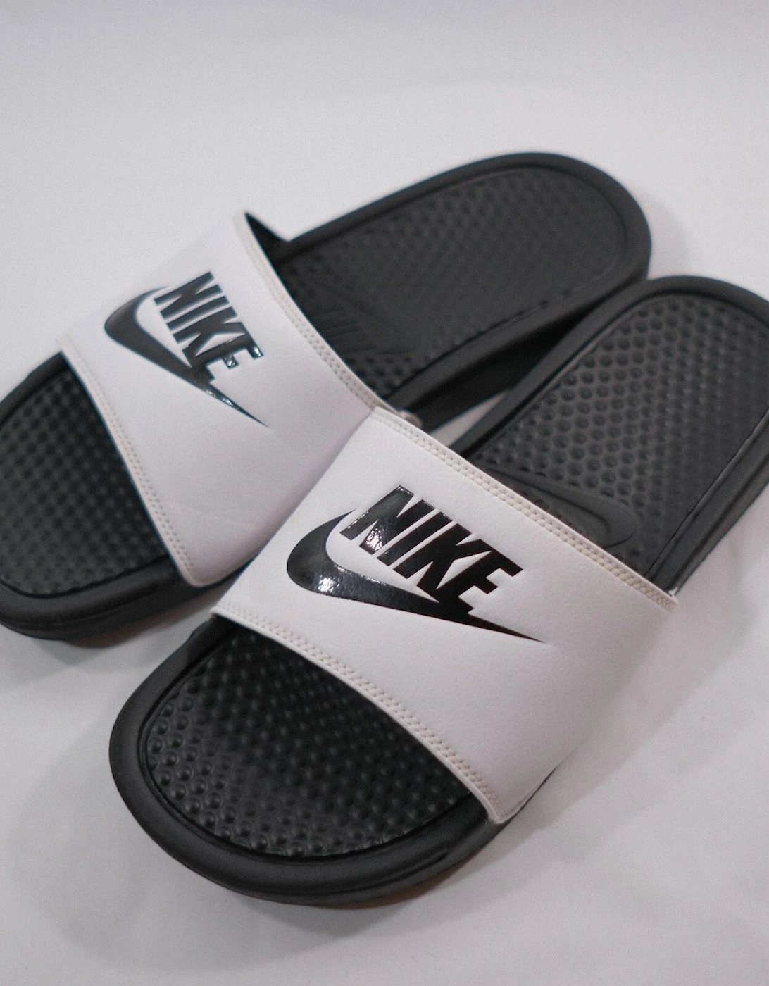 JDI Men's Black/White Sliders, 4 of 3