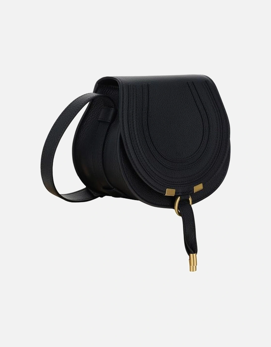 Calfskin Shoulder Bag with Leather Tassel and Brass Charm Women -