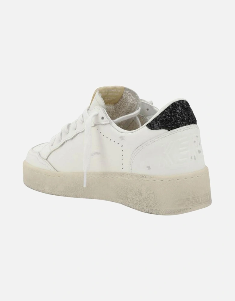 Ball Star Leather Lace-Up Sneakers Women - White