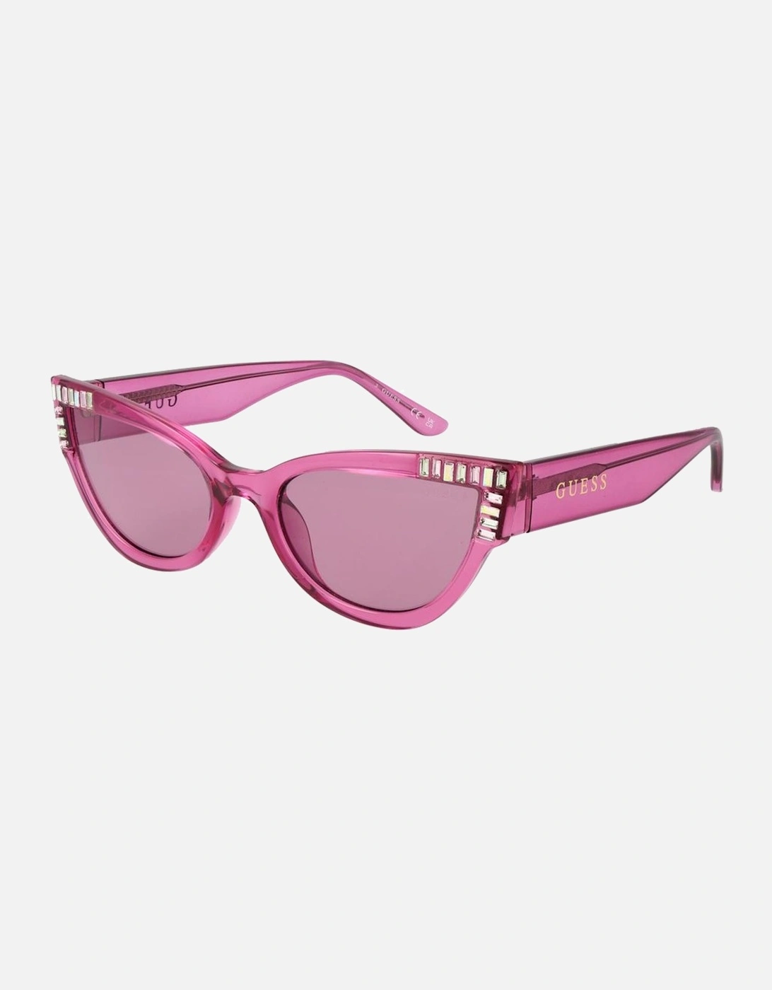 Cat Eye Full-Rim Plastic Sunglasses Women - Pink, 4 of 3