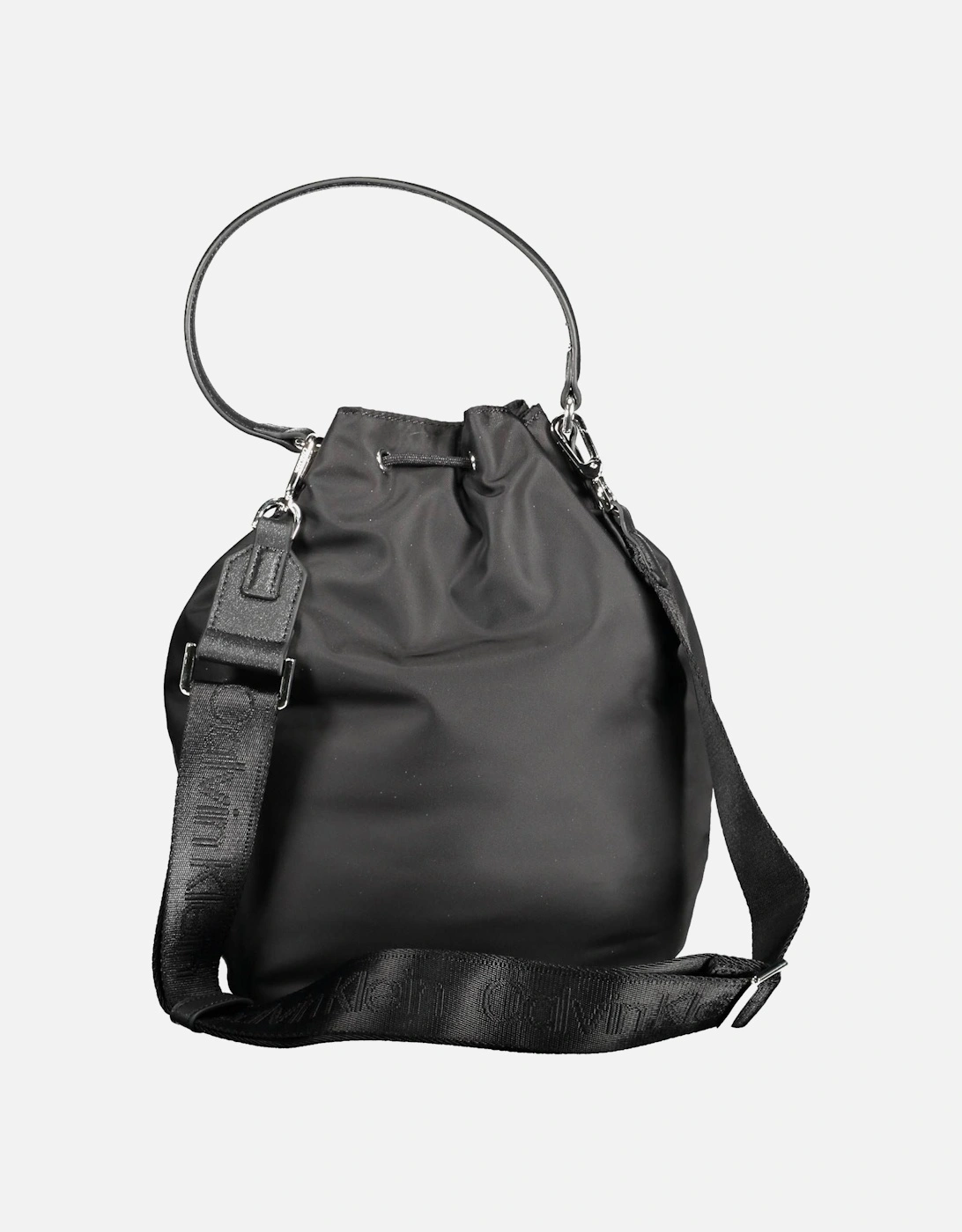 Recycled Black Bucket Bag with Contrasting Details Women Handbags