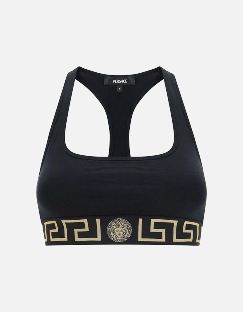 Elasticized Bust Cotton Underwear Top Women - Black T-Shirts