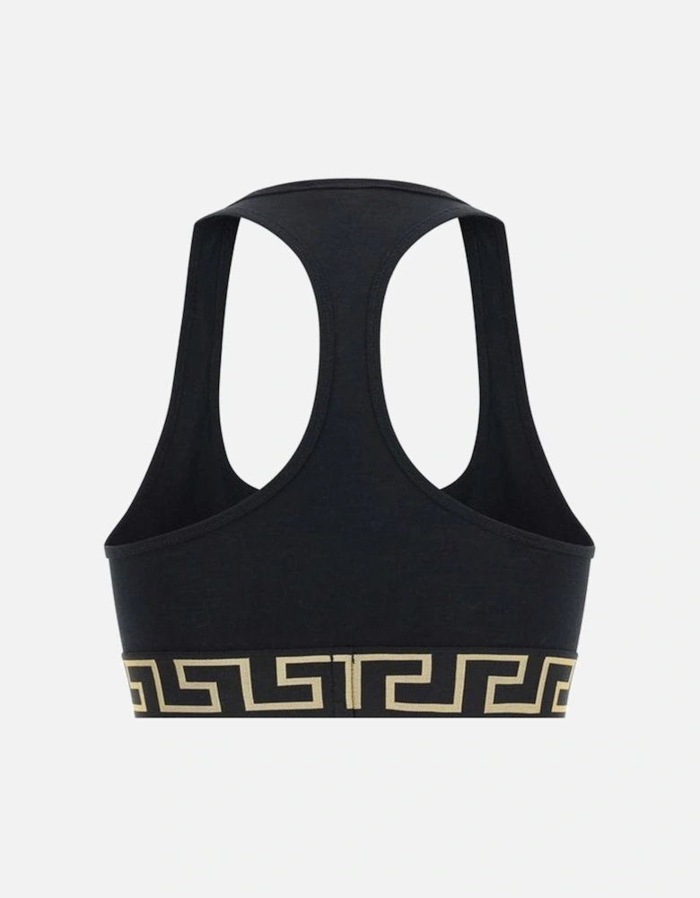 Elasticized Bust Cotton Underwear Top Women - Black T-Shirts