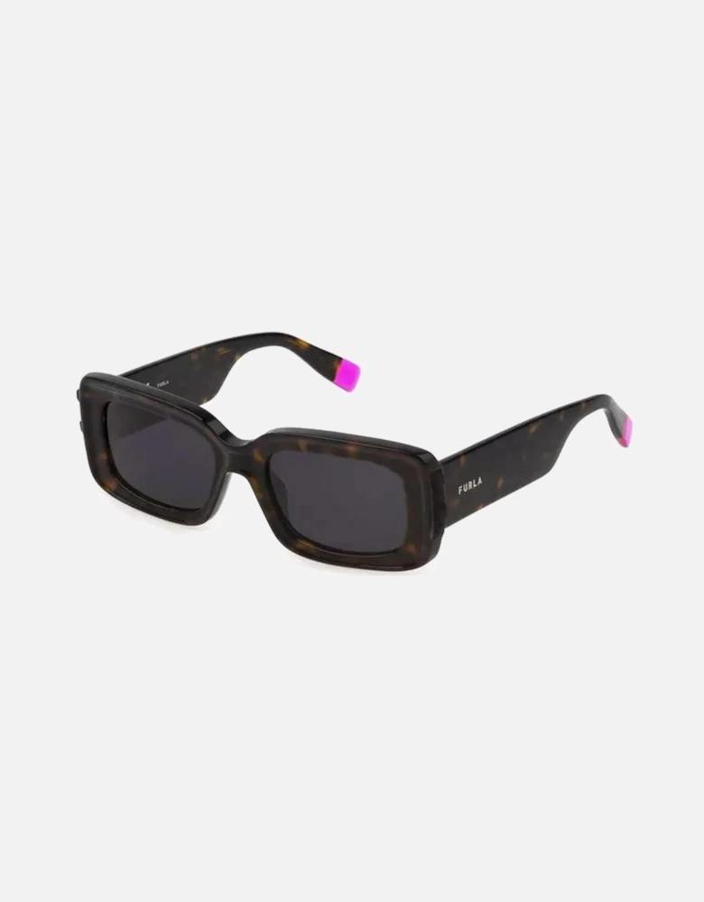 Rectangular Frame Sunglasses with Contrasting Details and Logo Women -