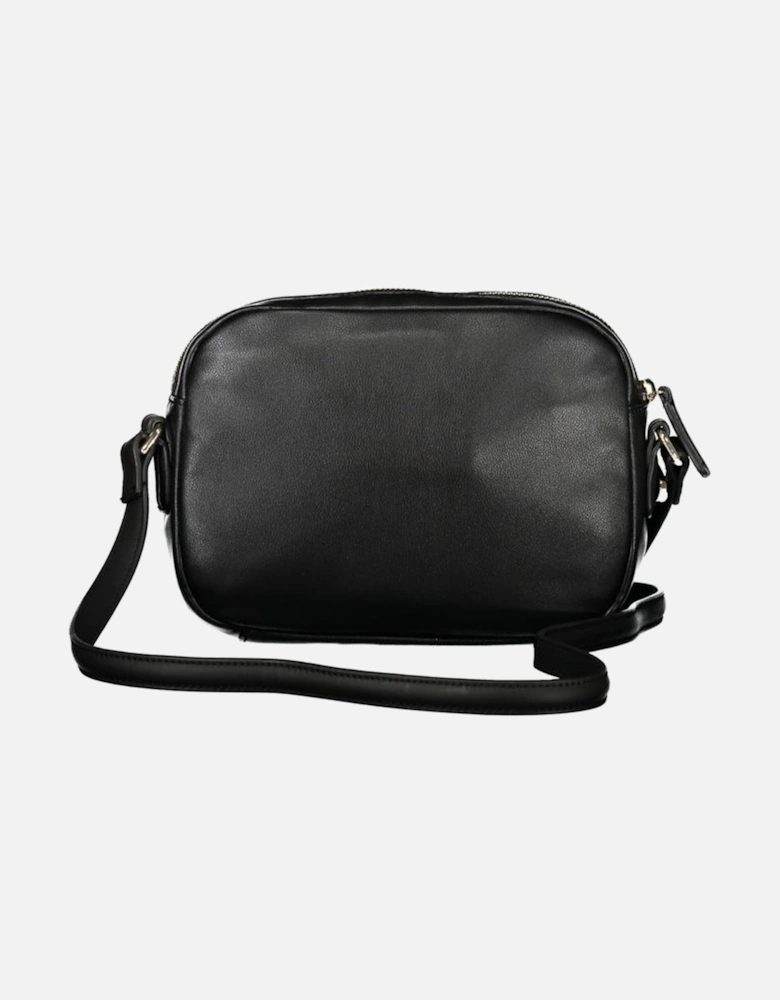 Adjustable Shoulder Bag with Two Compartments and Logo Women - Black