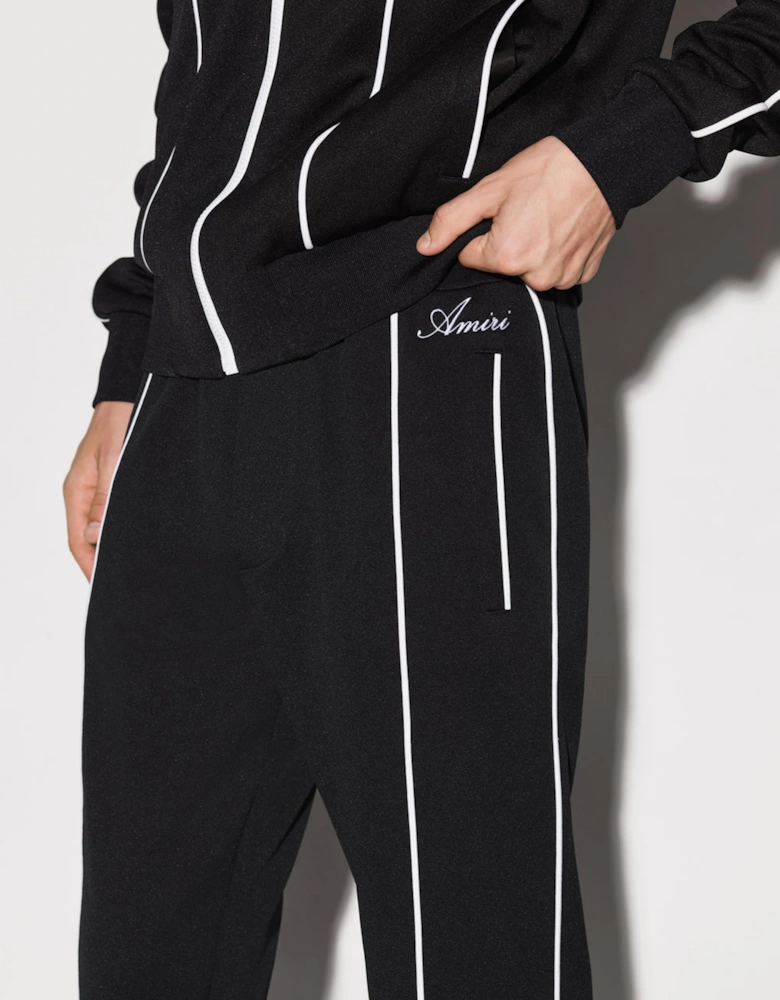 JOHNNY TRACK FLARE PANTS BLACK