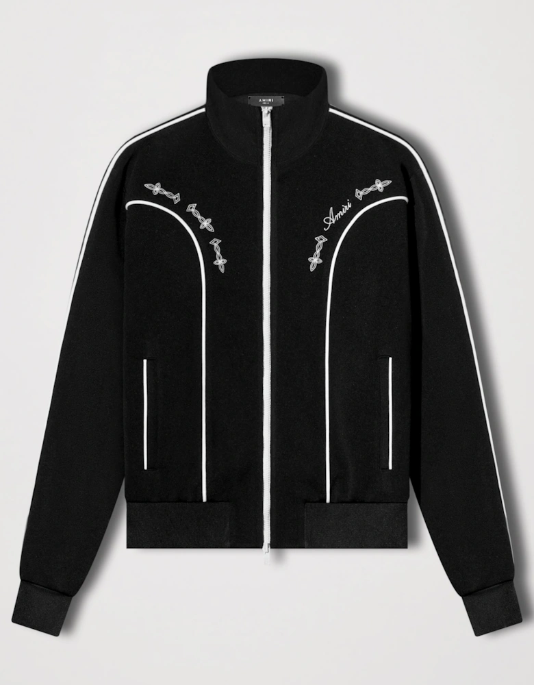 JOHNNY TRACK JACKET VELOUR BLACK