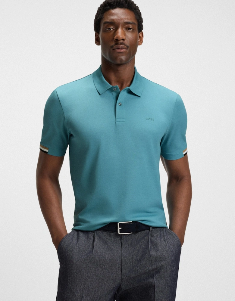 BOSS Black Parlay 147 Polo Shirt 453 Light Pastel Blue
