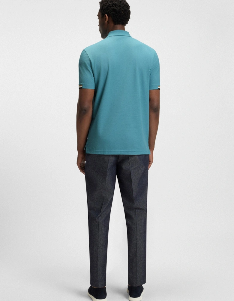 BOSS Black Parlay 147 Polo Shirt 453 Light Pastel Blue