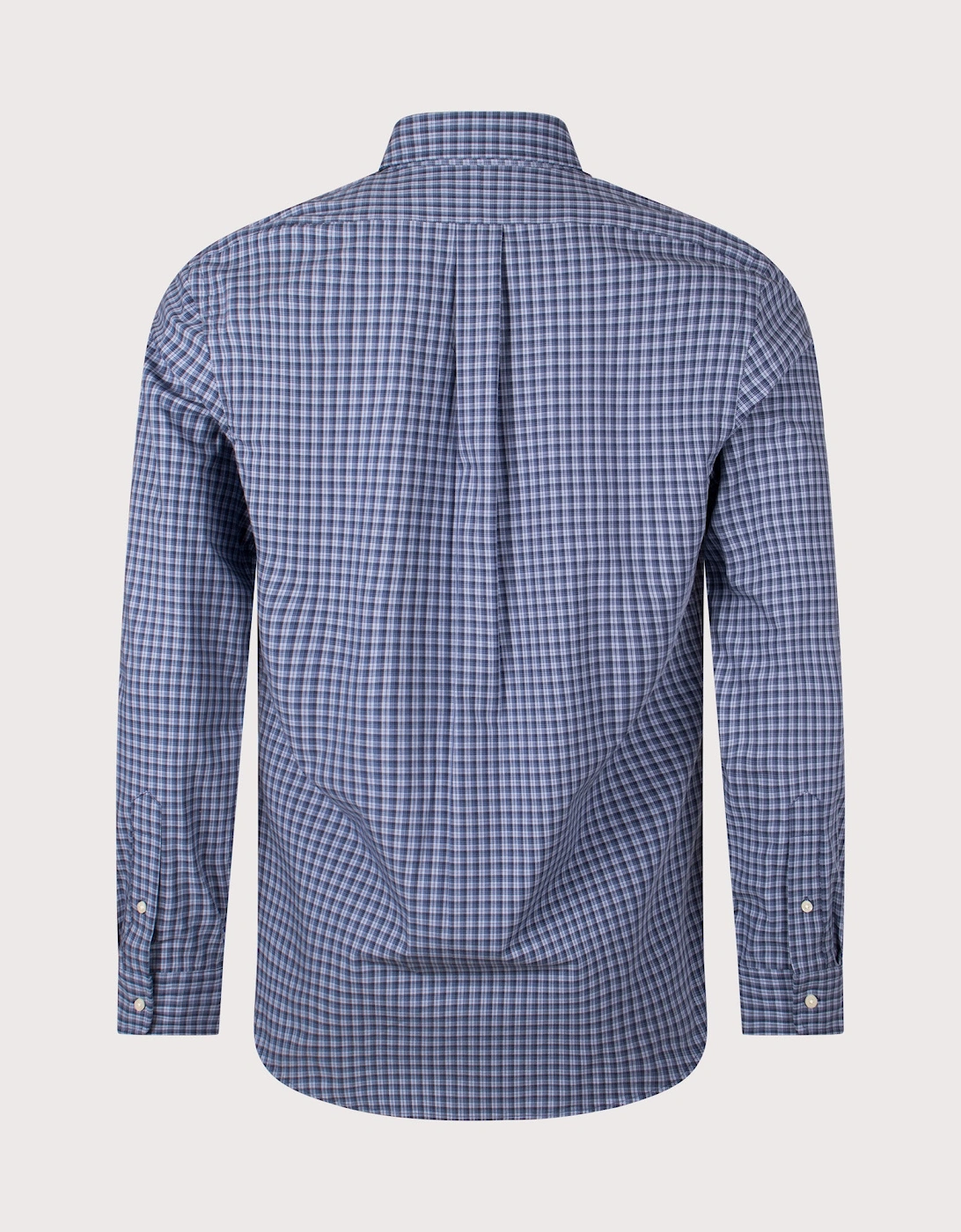 Custom Fit Plaid Stretch Poplin Shirt
