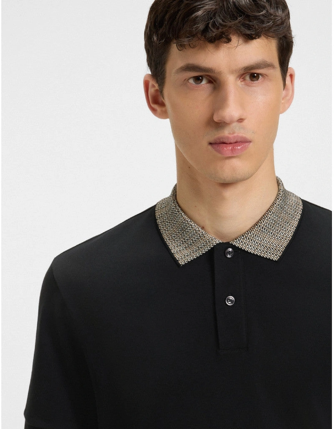 BOSS Black H-Parlay 302 Polo Shirt 001 Black
