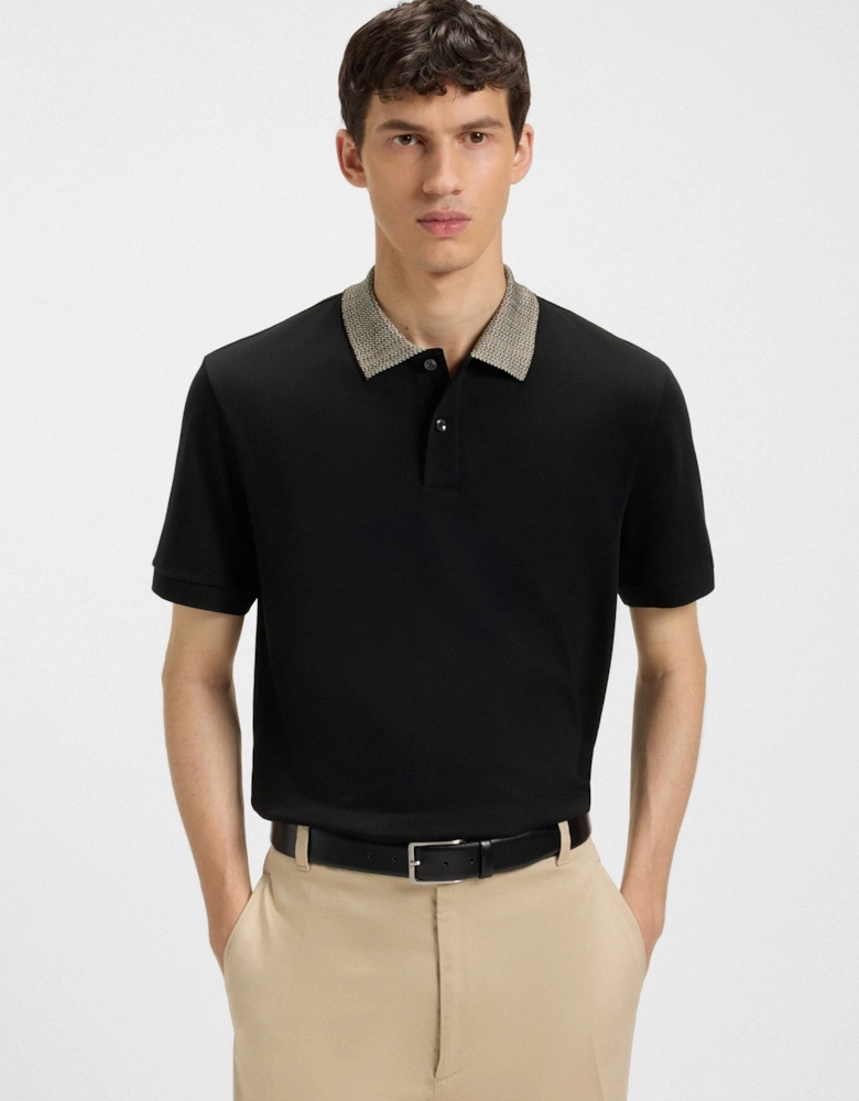 BOSS Black H-Parlay 302 Polo Shirt 001 Black