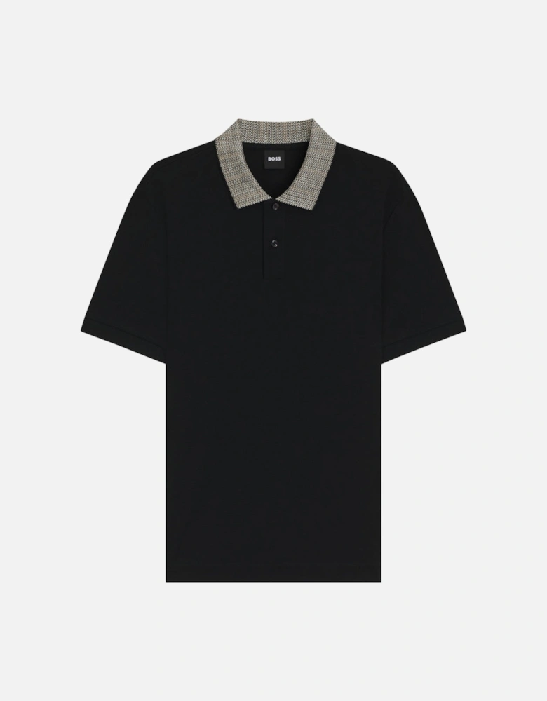BOSS Black H-Parlay 302 Polo Shirt 001 Black