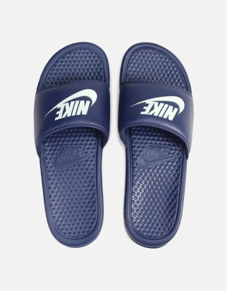 JDI Men's Navy/White Sliders