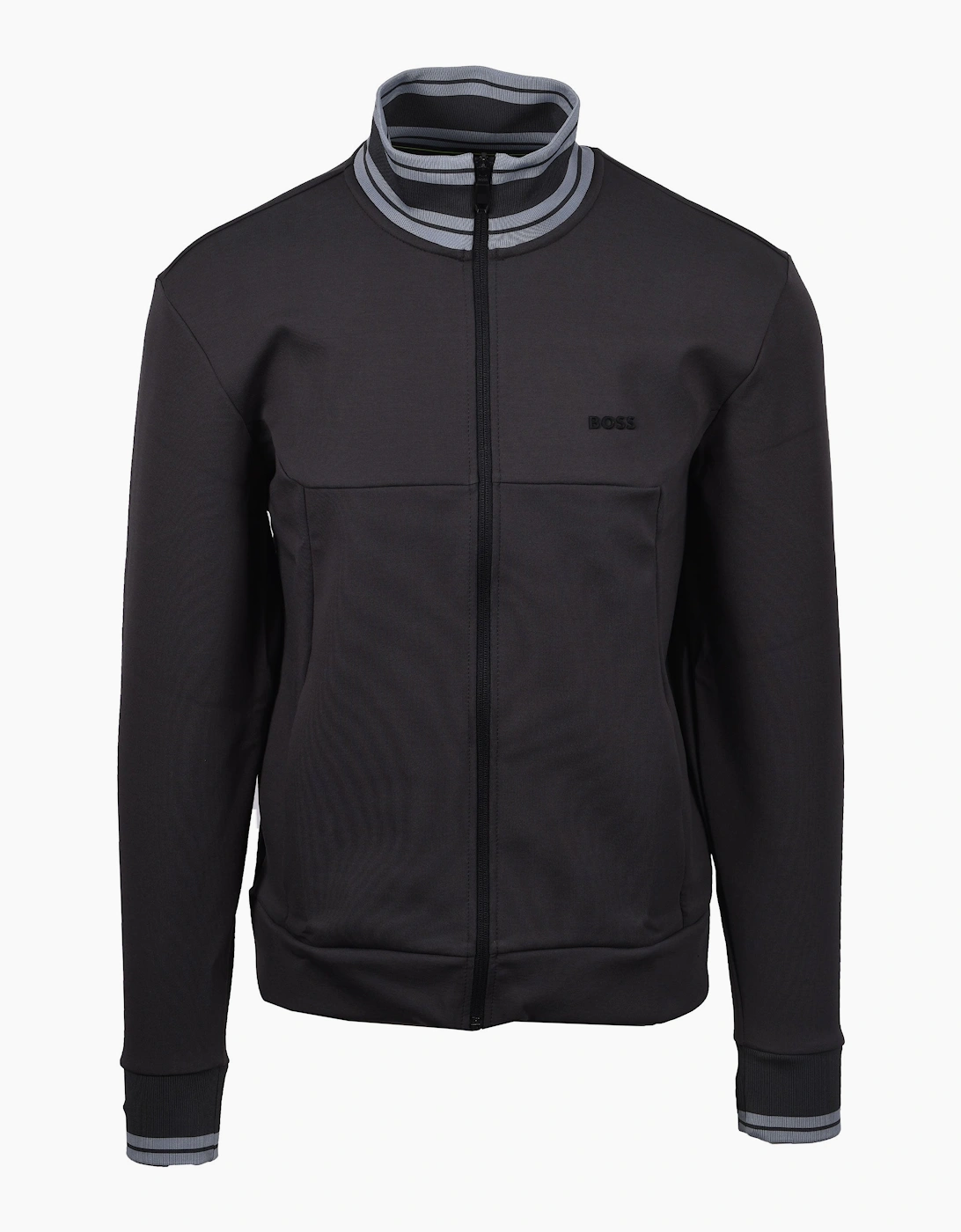 Men's BOSS Green F Zone Track Top Dark Grey - Size: 38