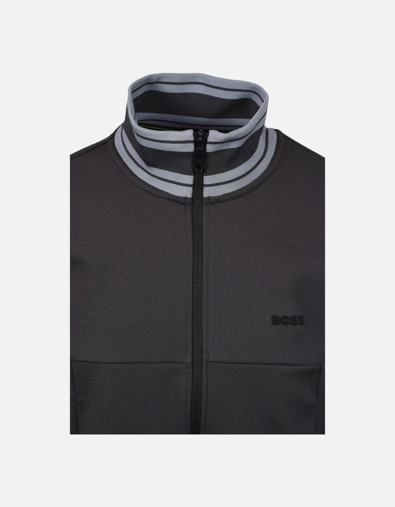 BOSS Green F Zone Track Top Dark Grey