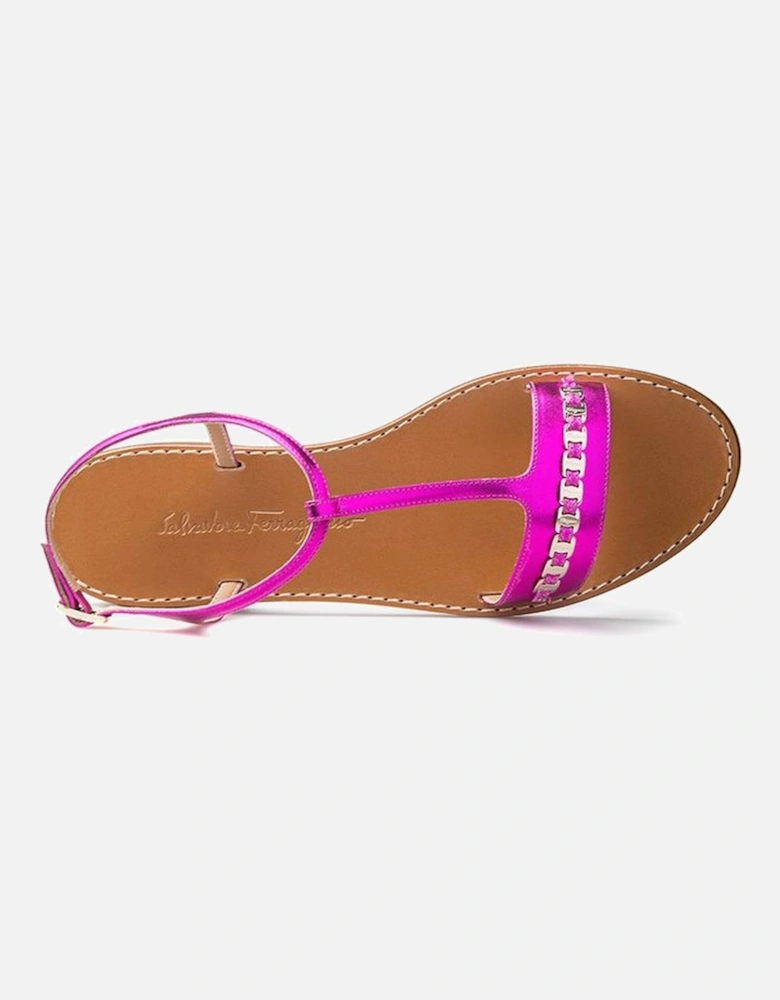 Elegant Leather Sandals for Summer Occasions Women - Purple