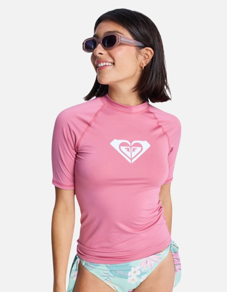 Womens Whole Hearted UPF 50 Surf Rash Vest Guard T-Shirt