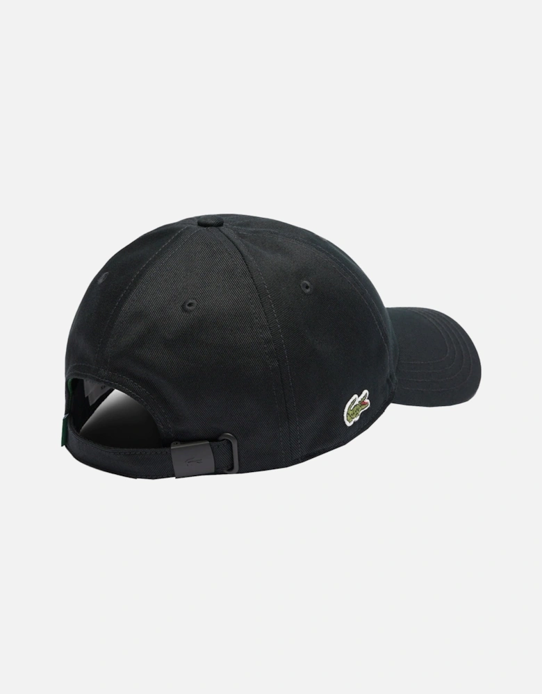 Cotton Twill Baseball Cap Black