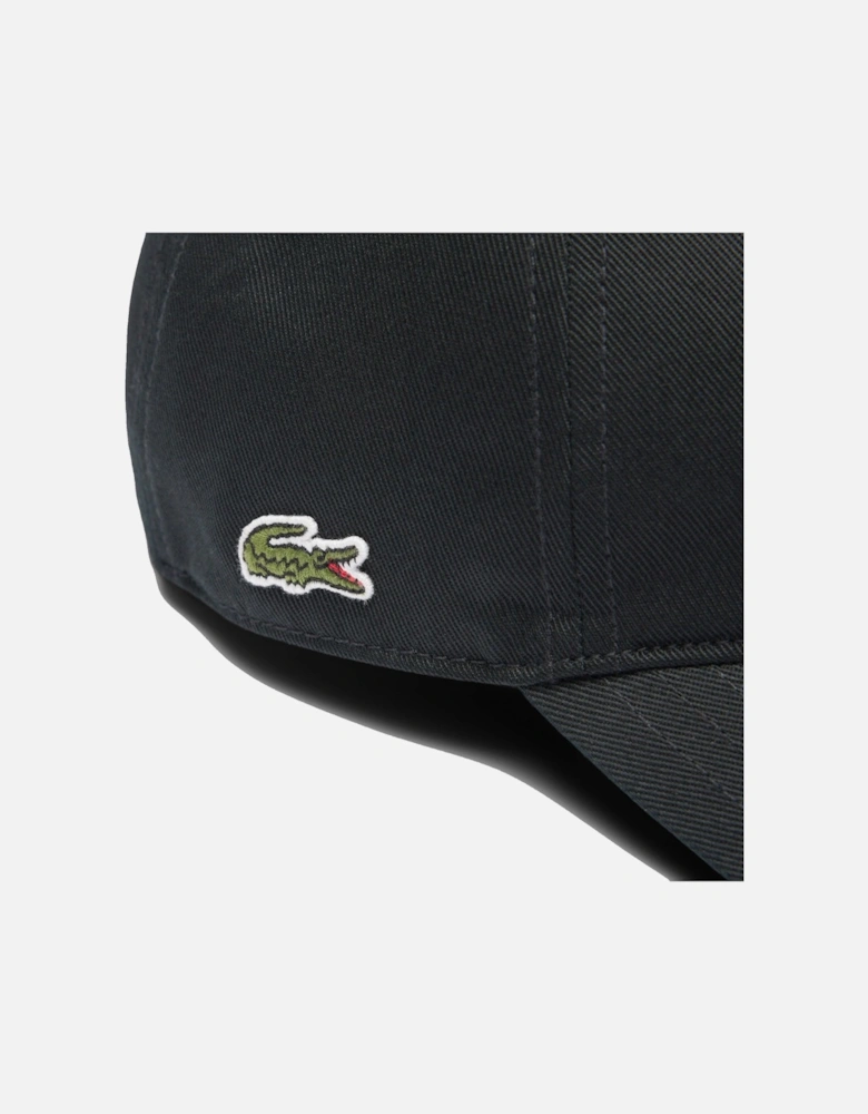 Cotton Twill Baseball Cap Black