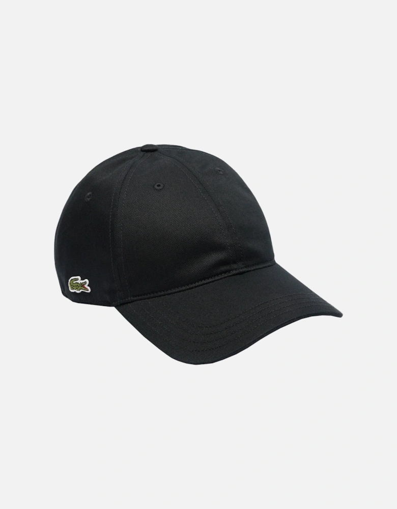 Cotton Twill Baseball Cap Black