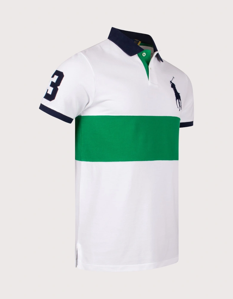 Custom Slim Fit Big Pony Mesh Polo Shirt