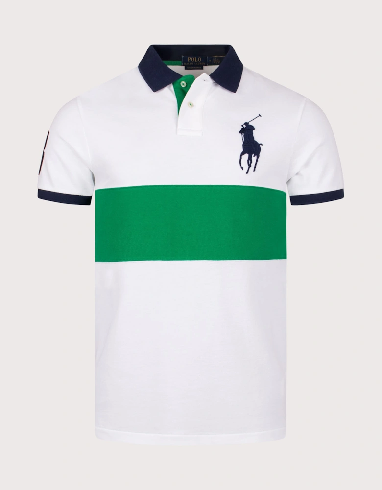 Custom Slim Fit Big Pony Mesh Polo Shirt