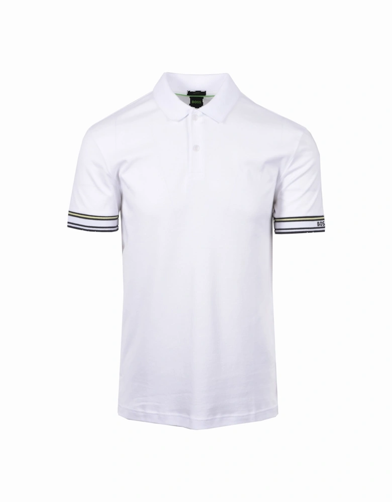 Boss Green Polo Zone Polo Shirt White