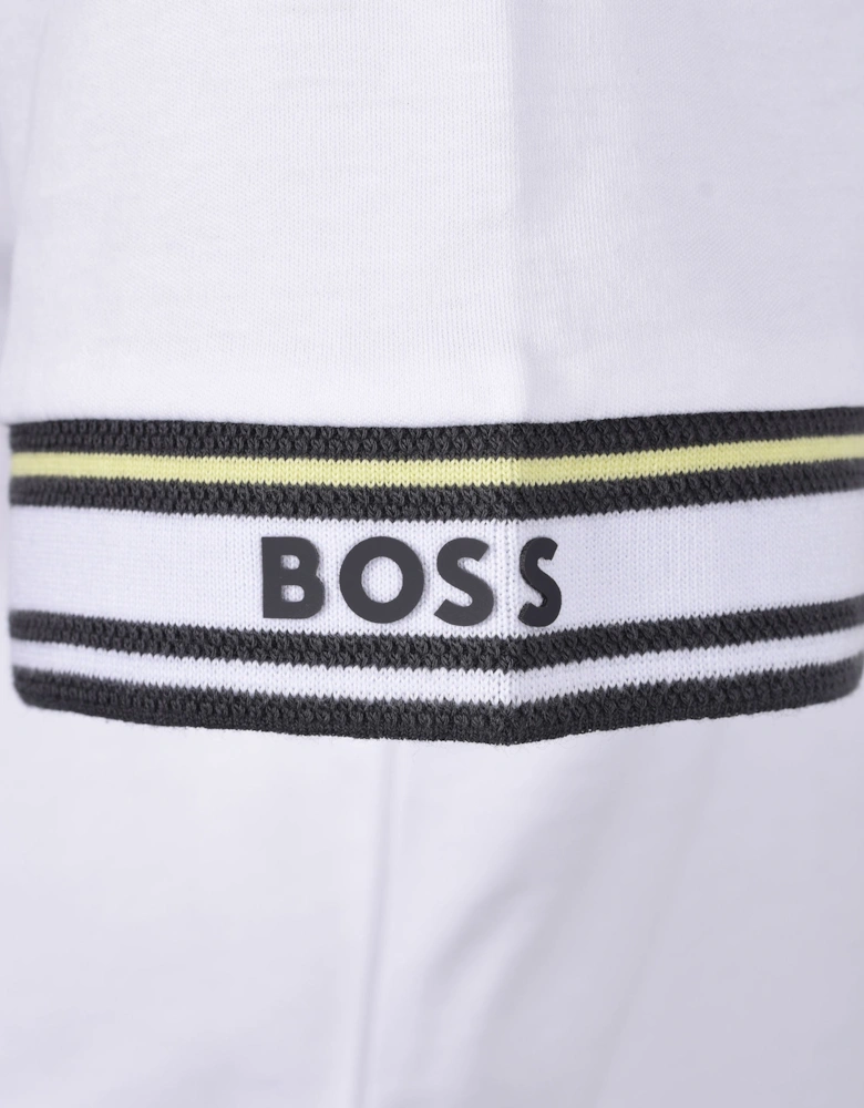 Boss Green Polo Zone Polo Shirt White