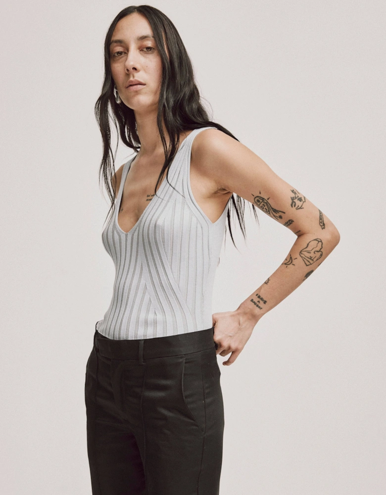 Adile Vest In Dusky Blue