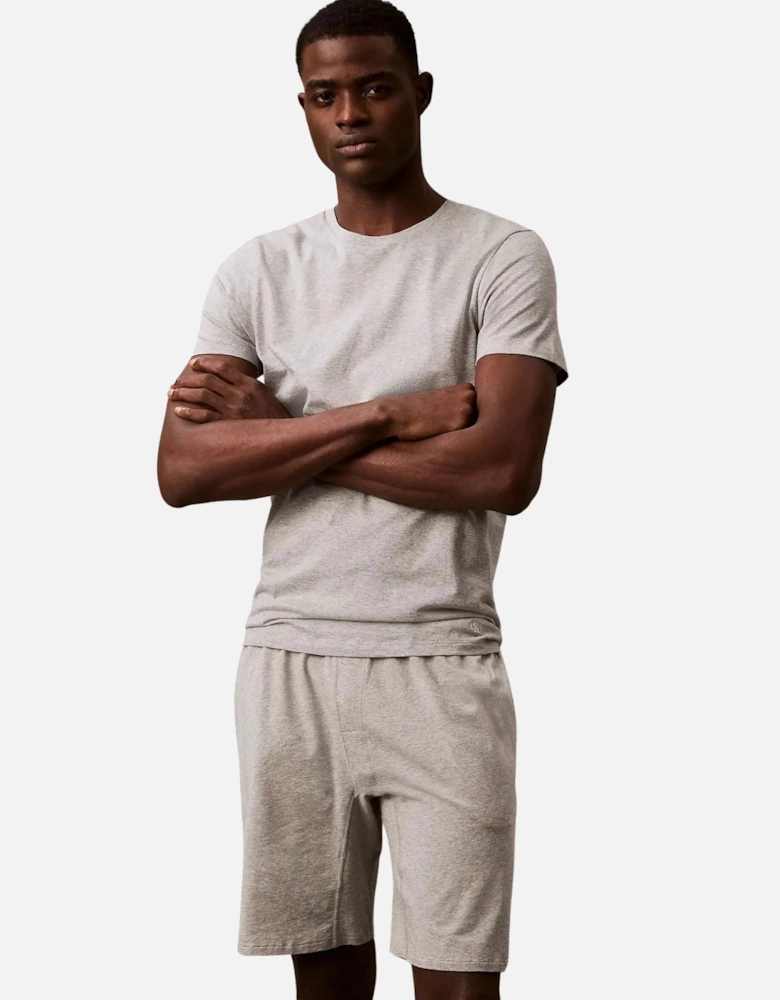 3-Pack CK 100% Cotton Crew-Neck T-Shirts, Glacier Blue/White/Grey