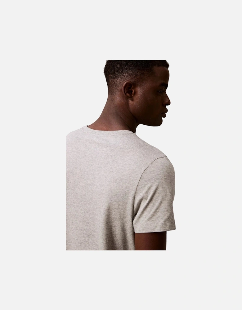 3-Pack CK 100% Cotton Crew-Neck T-Shirts, Glacier Blue/White/Grey