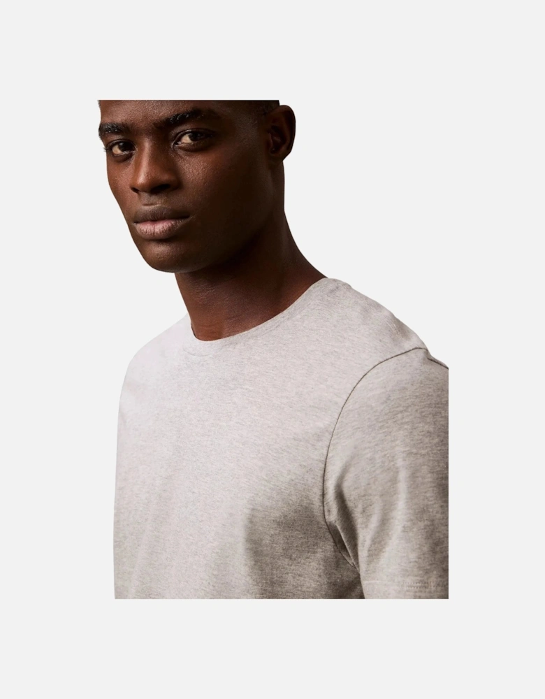 3-Pack CK 100% Cotton Crew-Neck T-Shirts, Glacier Blue/White/Grey